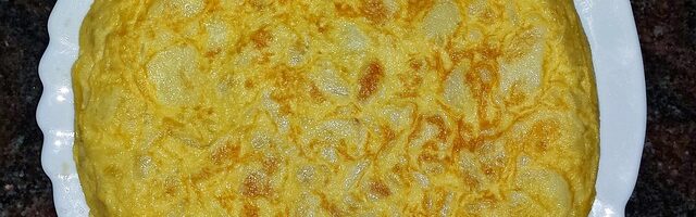 Tortilla de patatas hechas al microondas y sin alérgenos