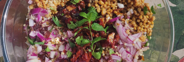 Ensalada marroquí de lentejas y menta