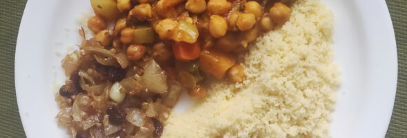 Cuscús de garbanzos con verduras
