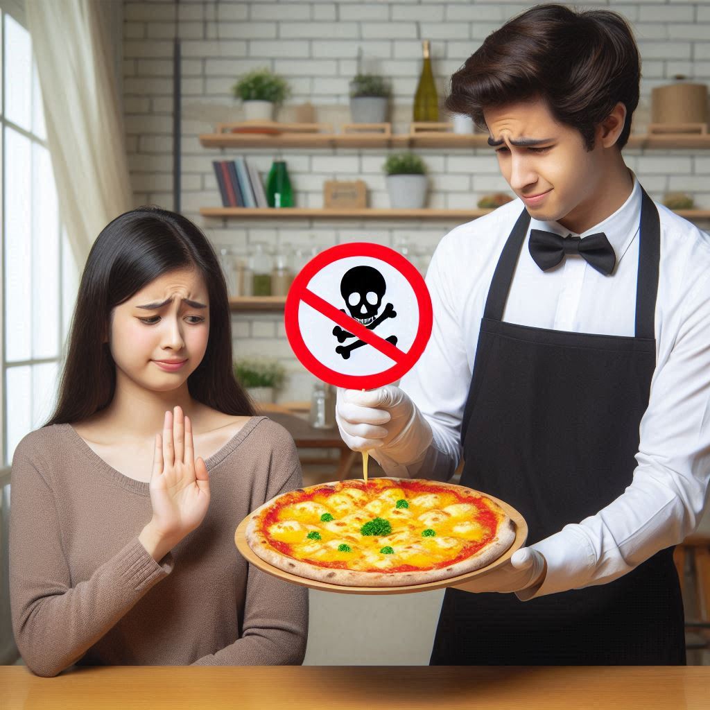 camarero se equivoca