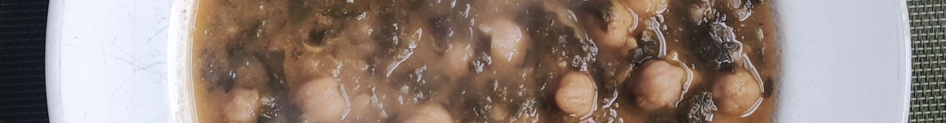 Garbanzos con espinacas