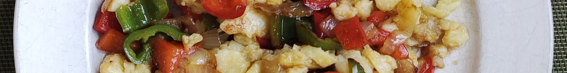 Patatas con pimientos