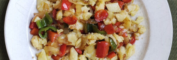 Patatas con pimientos