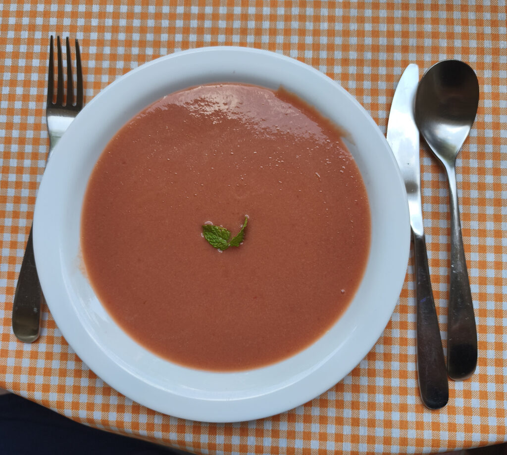 gazpacho de cerezas