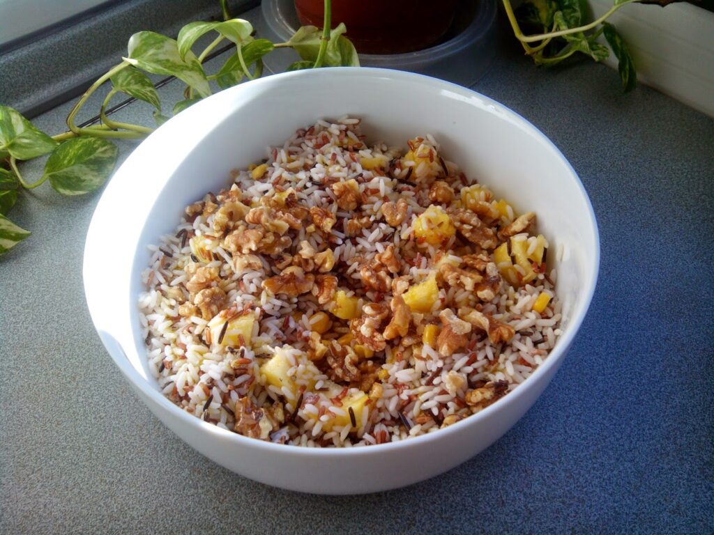 ensalada de arroz salvaje