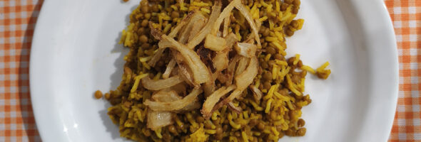 Arroz con lentejas especiadas