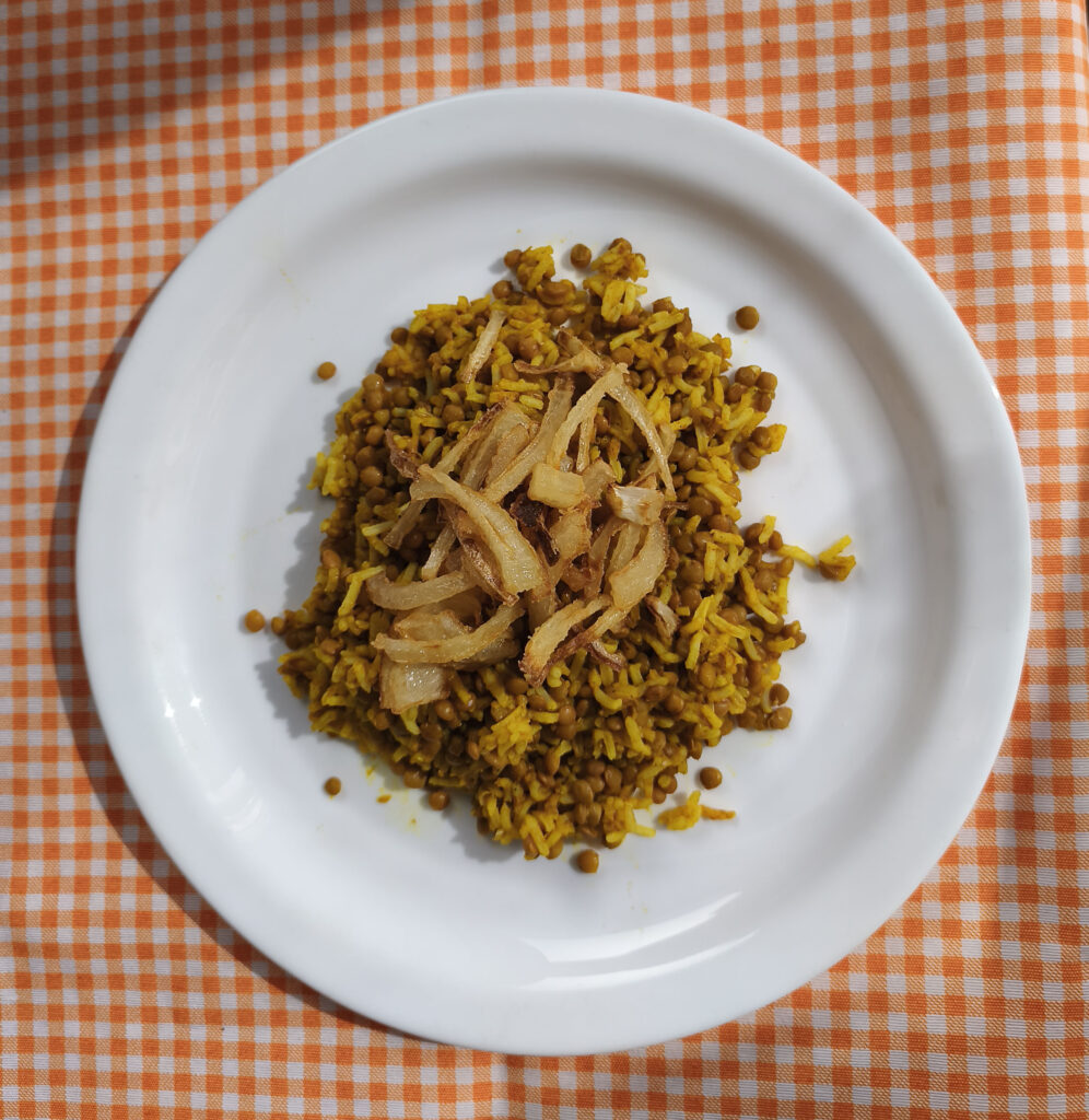arroz con lentejas especiadas