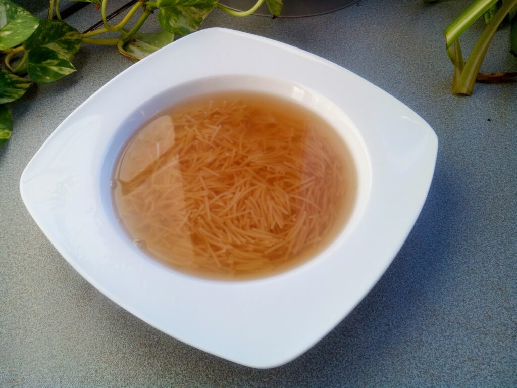 caldo base de verduras