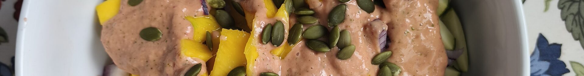 Ensalada de Calabacín y mango