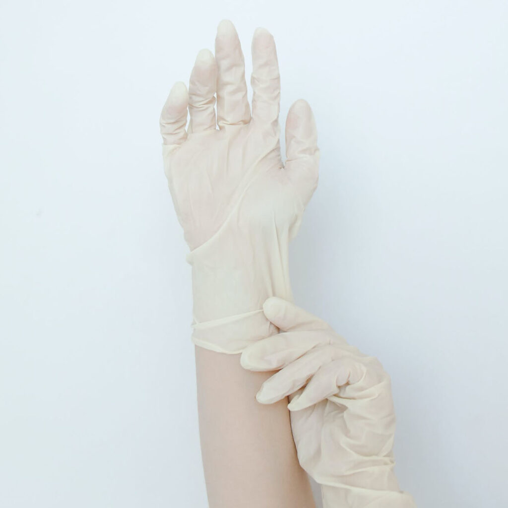 guantes de látex