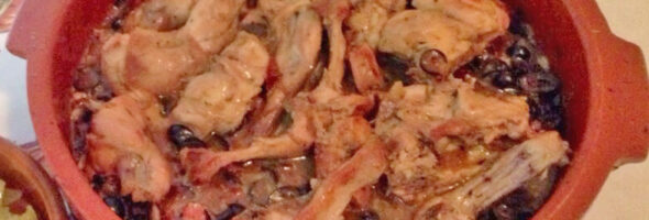 Conejo con aceitunas