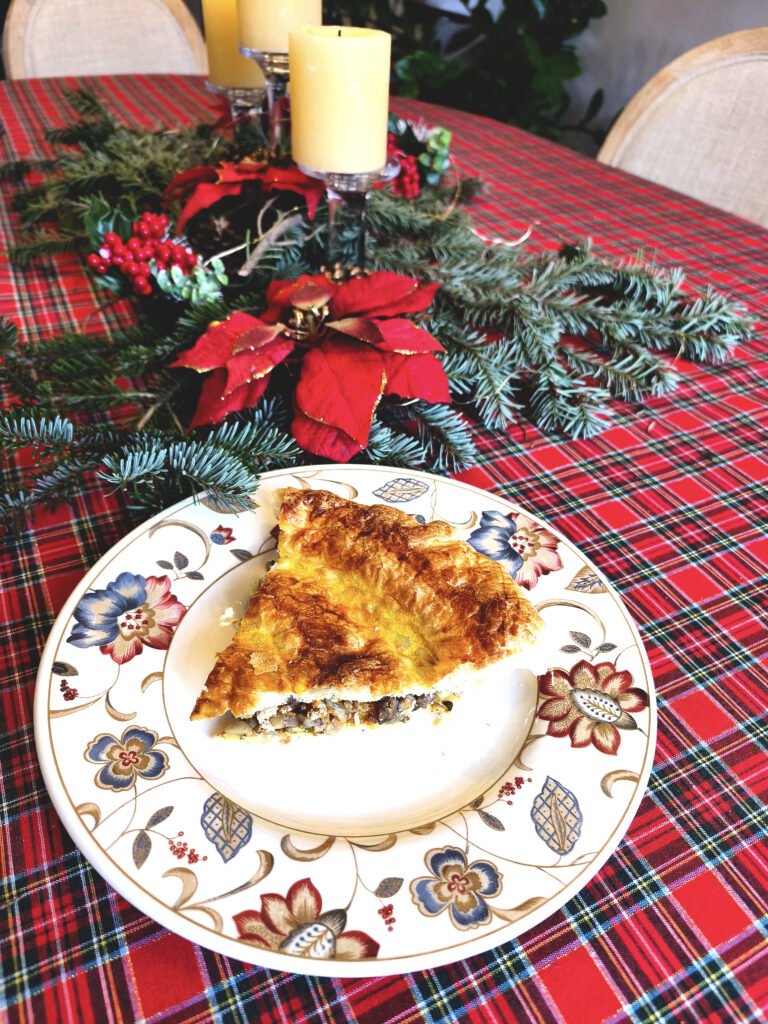 hojaldre vegano de Navidad